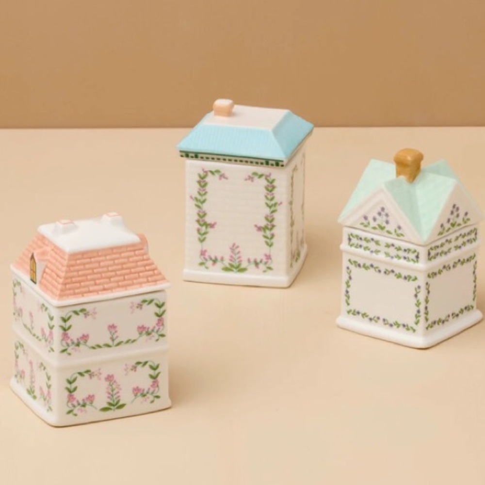 Lenox Spice Village Italian Market Spice Jar Set New In Box NWT - Picture 7 of 8
